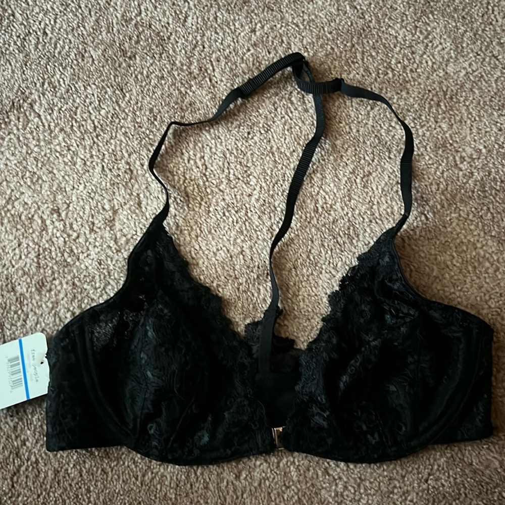 Free People black lace bra